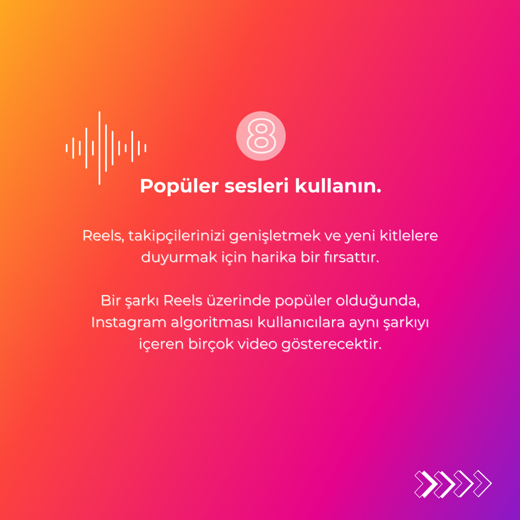 popüler sesleri kullanın