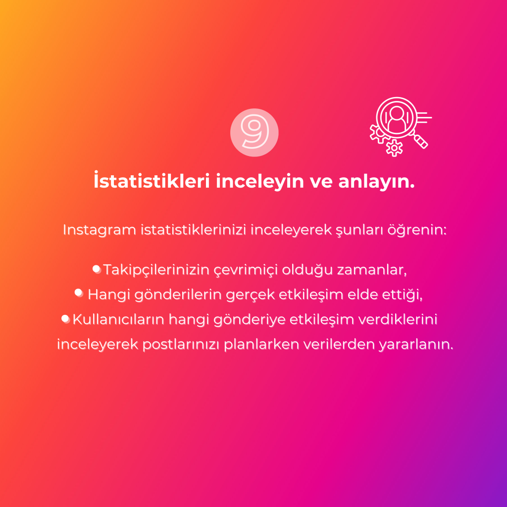 istatistikleri inceleyin ve anlayın.